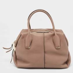 Pre Owned Tod's Old Rose Leather D Bowler Bag