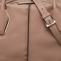 Pre Owned Tod's Old Rose Leather D Bowler Bag