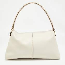 Tod's Off White Leather Small T Case Shoulder Bag