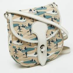 Tod's Multicolor Printed Canvas and Leather Crossbody Bag