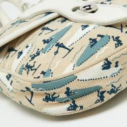 Tod's Multicolor Printed Canvas and Leather Crossbody Bag