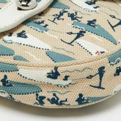 Tod's Multicolor Printed Canvas and Leather Crossbody Bag