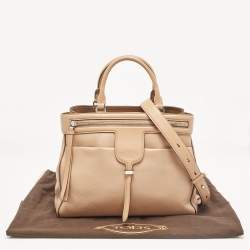 Tod's Beige Leather Thea Tote