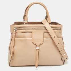 Tod's Beige Leather Thea Tote