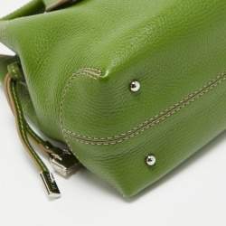 Tod's Green Leather D Bag Media Tote