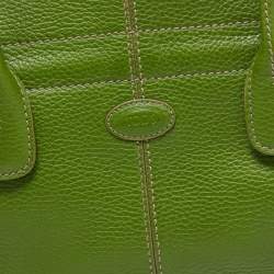 Tod's Green Leather D Bag Media Tote