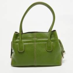 Tod's Green Leather D Bag Media Tote