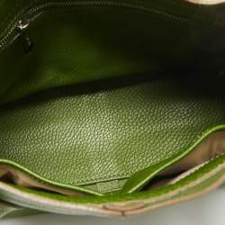 Tod's Green Leather D Bag Media Tote