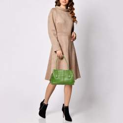Tod's Green Leather D Bag Media Tote