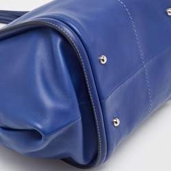 Tod's Blue Leather Shade Tote