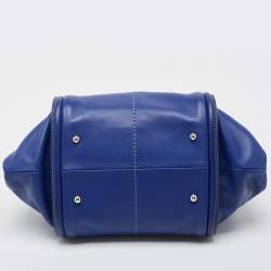 Tod's Blue Leather Shade Tote