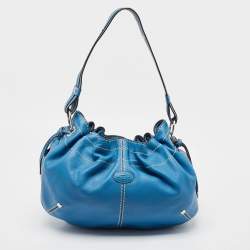 Tod's Blue Leather Hobo