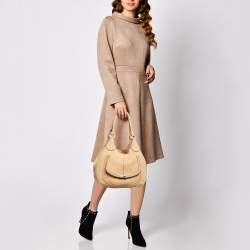 Pre Owned Tod's Tan Nubuck Leather Shoulder Bag