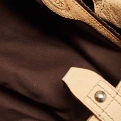 Pre Owned Tod's Tan Nubuck Leather Shoulder Bag