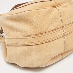 Pre Owned Tod's Tan Nubuck Leather Shoulder Bag