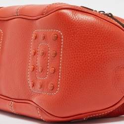 Tod's Orange Leather Charlotte Hobo