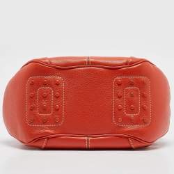 Tod's Orange Leather Charlotte Hobo