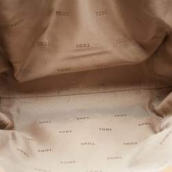 Tod's Tan Leather Large Media Tote