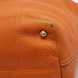 Tod's Orange Leather Flap Tote