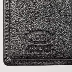 Pre Owned Tod's Black Leather Money Bifold Wallet