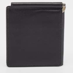 Pre Owned Tod's Black Leather Money Bifold Wallet