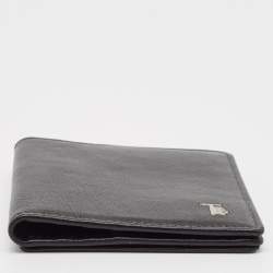 Pre Owned Tod's Black Leather Money Bifold Wallet