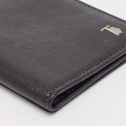 Pre Owned Tod's Black Leather Money Bifold Wallet