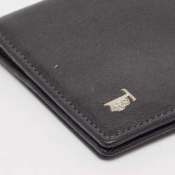 Pre Owned Tod's Black Leather Money Bifold Wallet