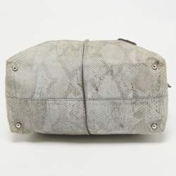 Tod's Grey Python D-Styling Bowler Bag