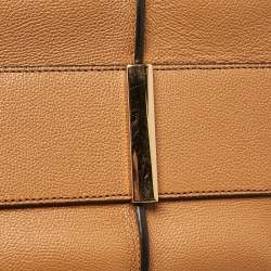 Pre Owned Tod's Brown Leather T Timeless Shopper Tote