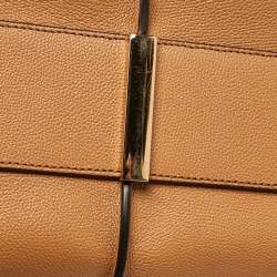 Pre Owned Tod's Brown Leather T Timeless Shopper Tote