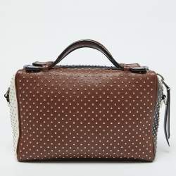 Tod's Multicolor Leather Gommino Studded Bowling Bag
