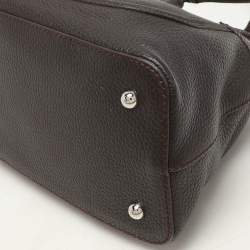 Tod's Brown Leather Buckle Satchel