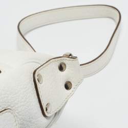 Tod's White Leather Zip Pocket Shoulder Bag