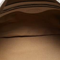 Tod's White Leather Zip Pocket Shoulder Bag