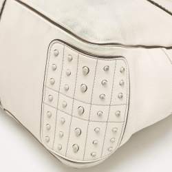 Tod's Off White Leather Miky Satchel