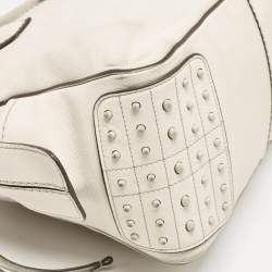 Tod's Off White Leather Miky Satchel
