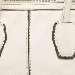 Tod's Off White Leather Miky Satchel