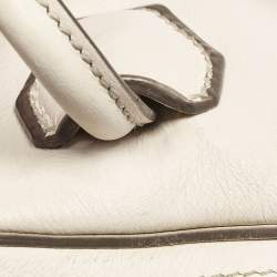 Tod's Off White Leather Miky Satchel