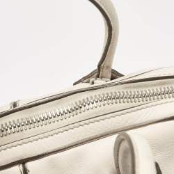 Tod's Off White Leather Miky Satchel