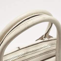 Tod's Off White Leather Miky Satchel