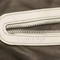 Tod's Off White Leather Miky Satchel