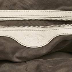 Tod's Off White Leather Miky Satchel