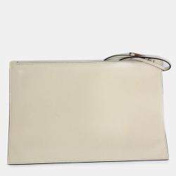 Tod's Yellow Leather Medium Di Back Folio Bag 