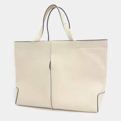Tod's Yellow Leather Medium Di Back Folio Bag 