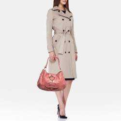 Tod's Pink Leather Front Pocket Shoulder Bag