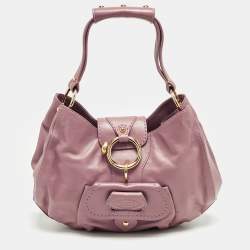Tod's Pink Leather Front Pocket Shoulder Bag