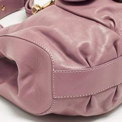Tod's Pink Leather Front Pocket Shoulder Bag