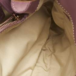 Tod's Pink Leather Front Pocket Shoulder Bag