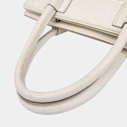 Pre Owned Tod's White Leather Tote Bag